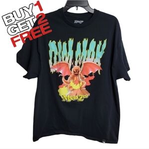 Metazoo Dim Mak Black Piasa‎ Bird Graphic T-Shirt Men's XL